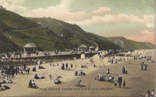 Saltburn Pier- View of the beach